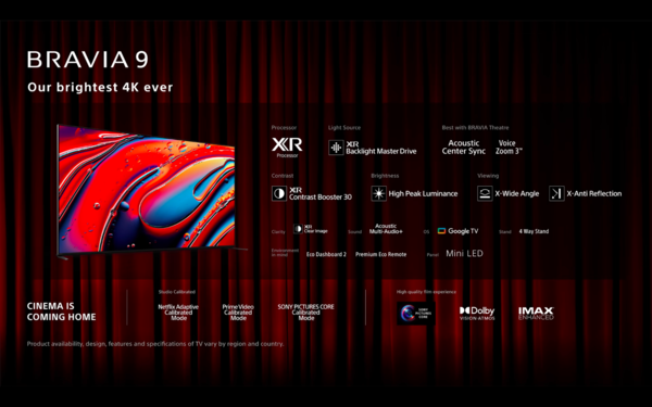 infografía de la Bravia 9
