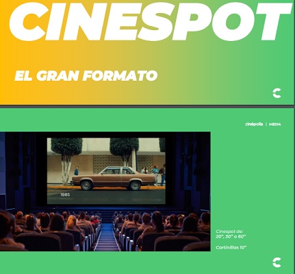 Presenta su oferta publicitaria que combina las ventajas del cine con el alcance de plataformas digitales