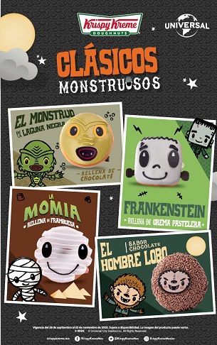 Llegó a Krispy Kreme la temporada de Clásicos Monstruosos