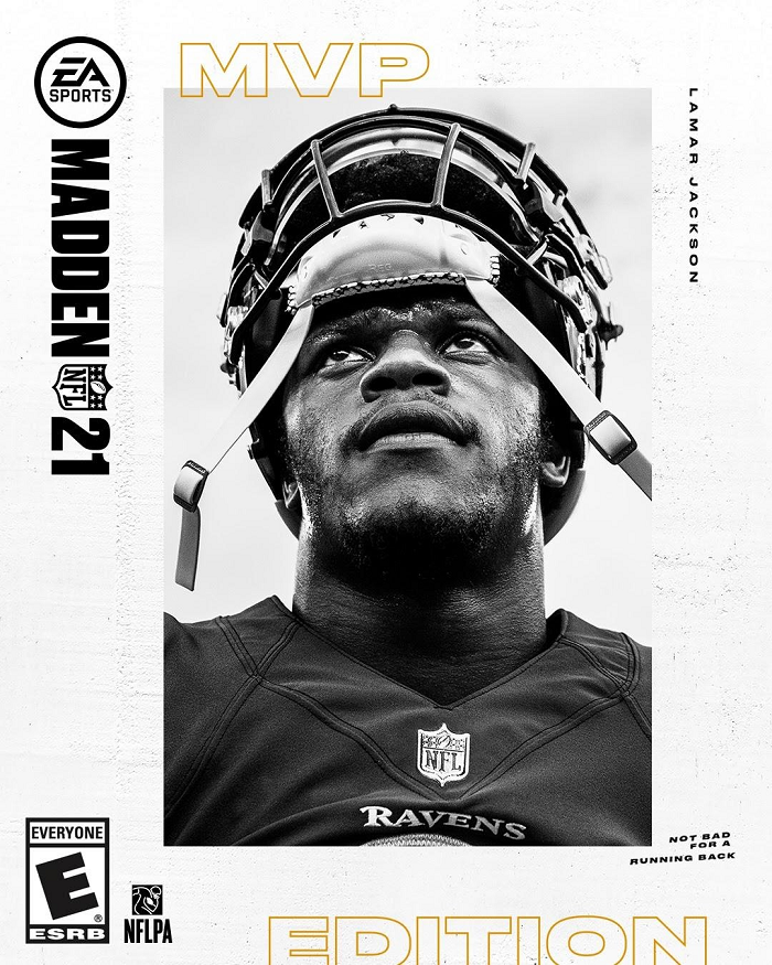 Lamar Jackson, el protagonista de la portada de Madden 21