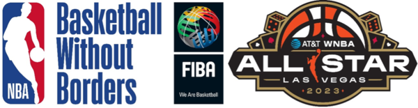 Logotipos de la NBA, FIBA y All Stars Las Vegas