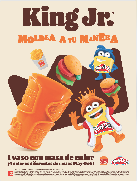Play-Doh y Burger King se unen para hacer volar la creatividad de los más pequeños