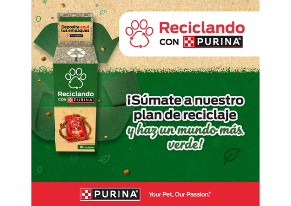 PURINA® se alía con ECOLANA y Bike Recycling para reciclar los empaques de alimento