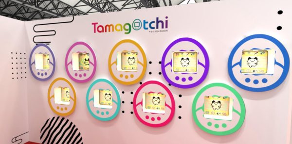 Muro con simulaciones de tamagotchi