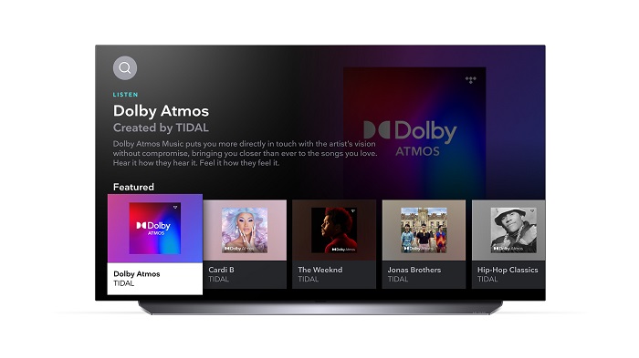 Tidal, plataforma de streaming de audio, llega a televisores LG