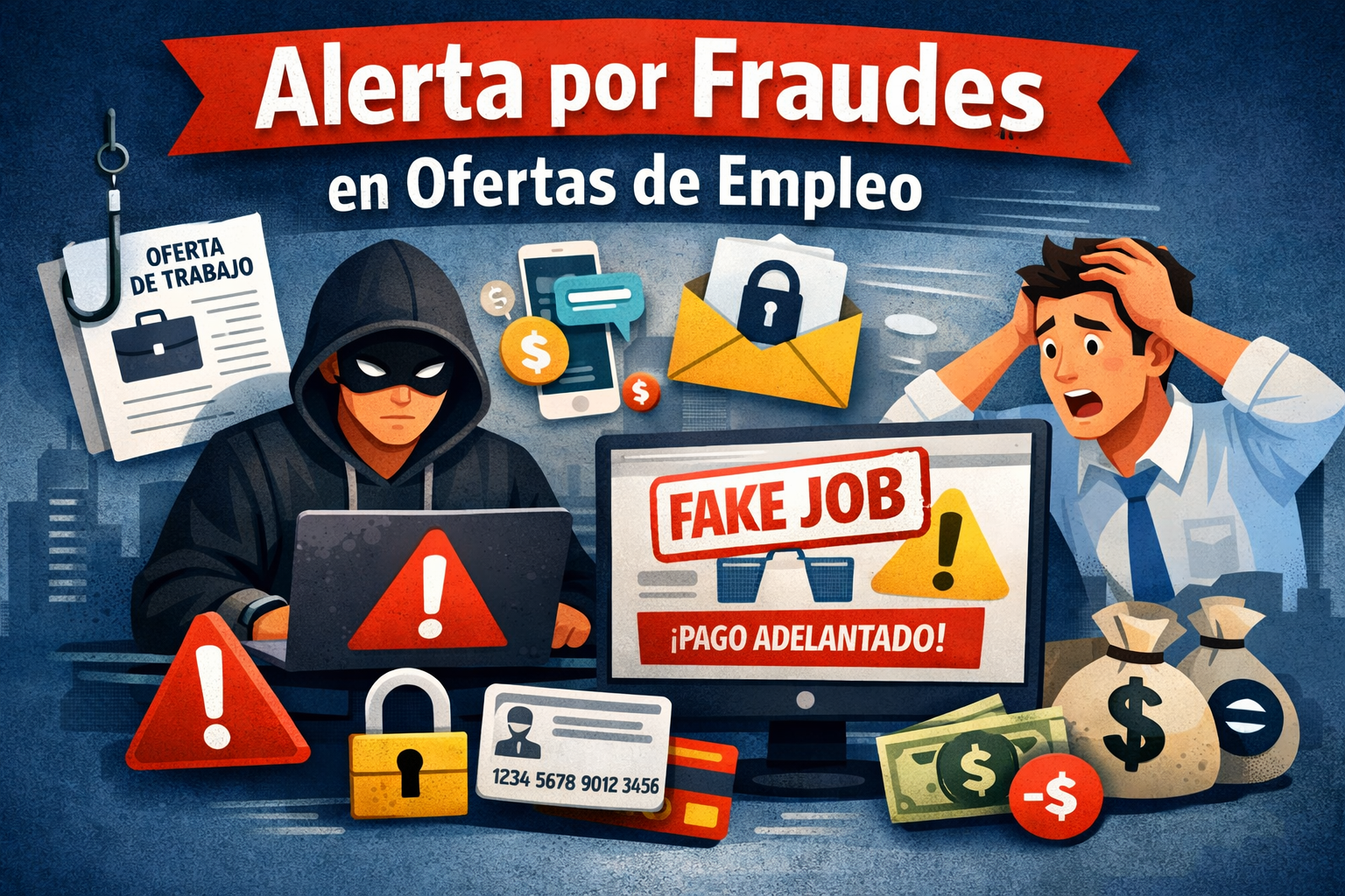 Alerta por fraude de empleos
