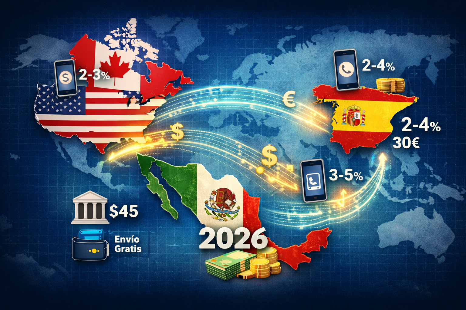 Envio de divisas a México