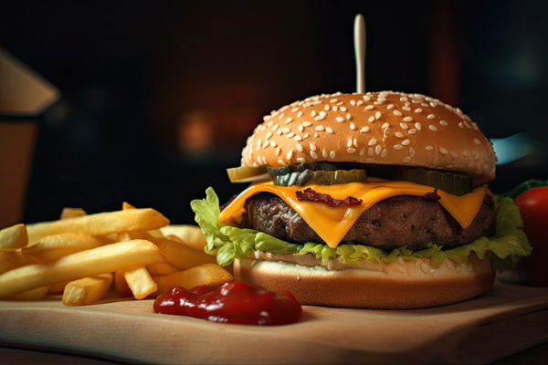 Hamburguesa con papas