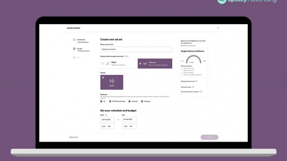 Ad Studio y Streaming Intelligence, herramientas de Spotify para apoyar a las marcas