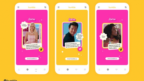 Bumble y la nueva película de Barbie se alían para promover los mejores elogios e inspiración